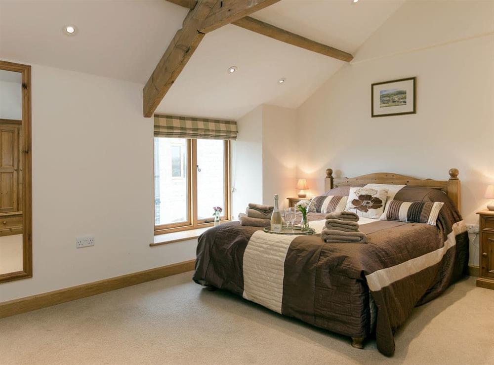 Comfortable double bedroom at Apple Barn in West Pennard, near Glastonbury, Somerset