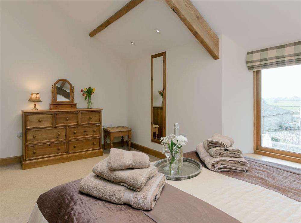 Spacious double bedroom at Apple Barn in West Pennard, near Glastonbury, Somerset