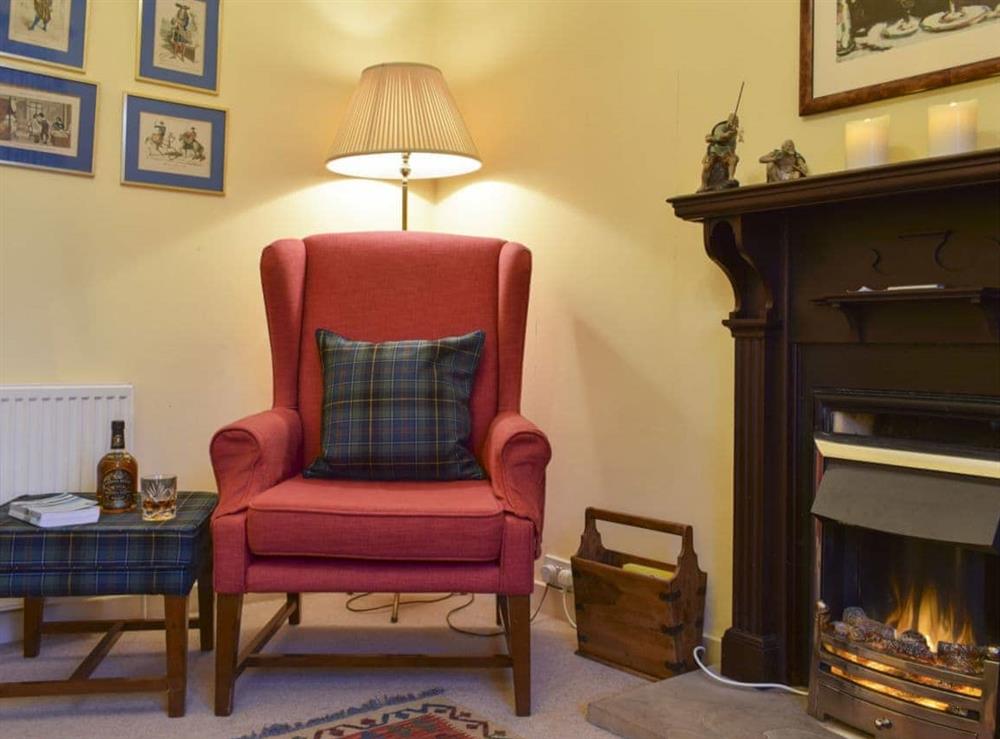 Living room at Apple Cottage in Forgandenny, Perthshire