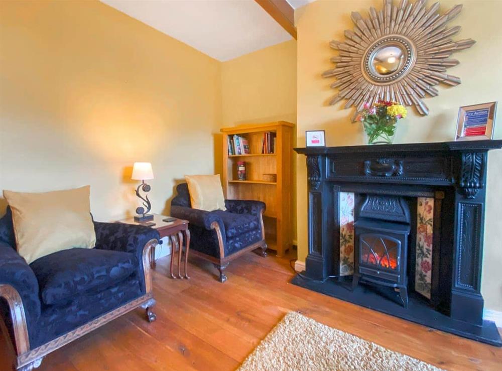 Living area at Apple Cottage in Luddendenfoot, near Halifax, West Yorkshire