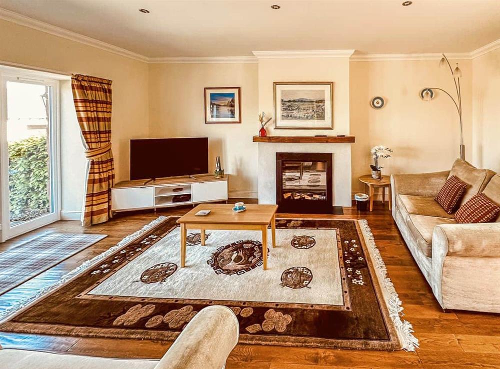 Living room at Apple House in Balfron Station, near Drymen, Lanarkshire