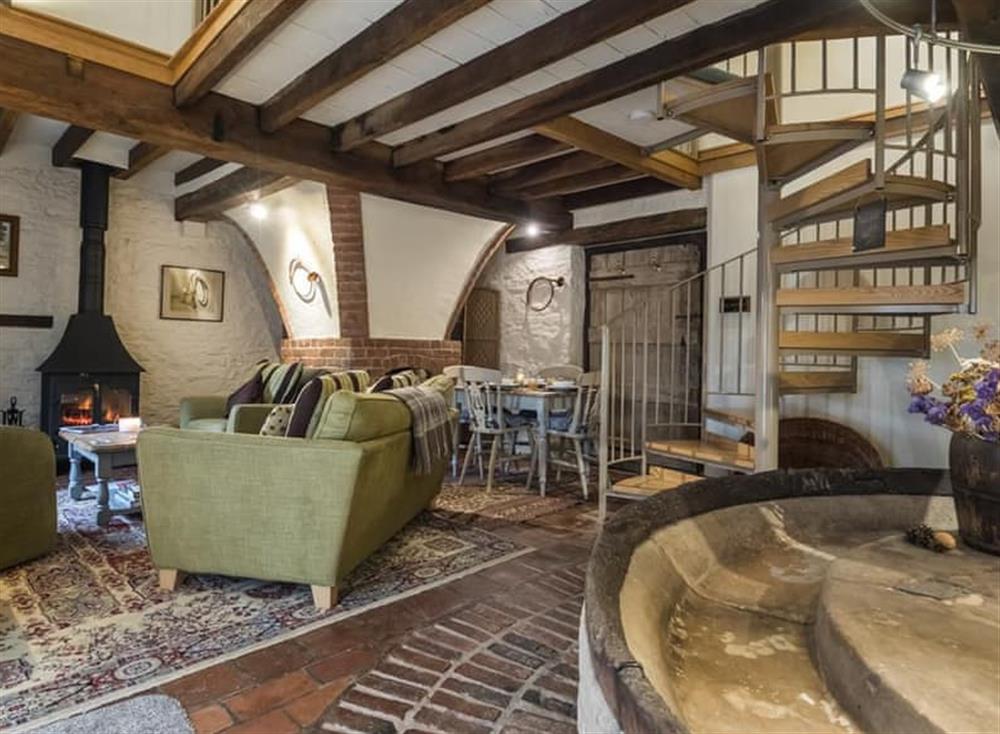 Living area at Apple Press Cottage in Clifton- on- Teme, Worcestershire
