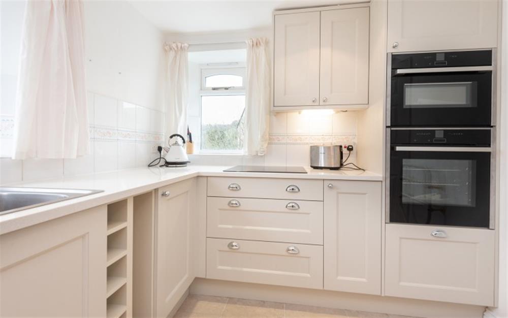 Stylish well appointed kitchen  at Apple Tree And The Love Shack in East Portlemouth