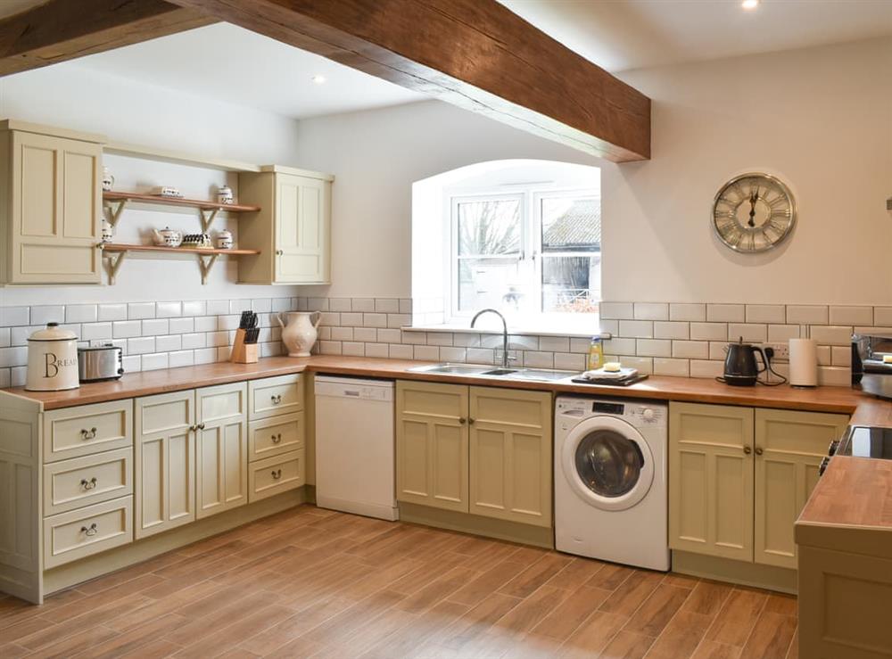 Kitchen area at Apple Tree Barn in Minshull Vernon, Nantwich, Cheshire