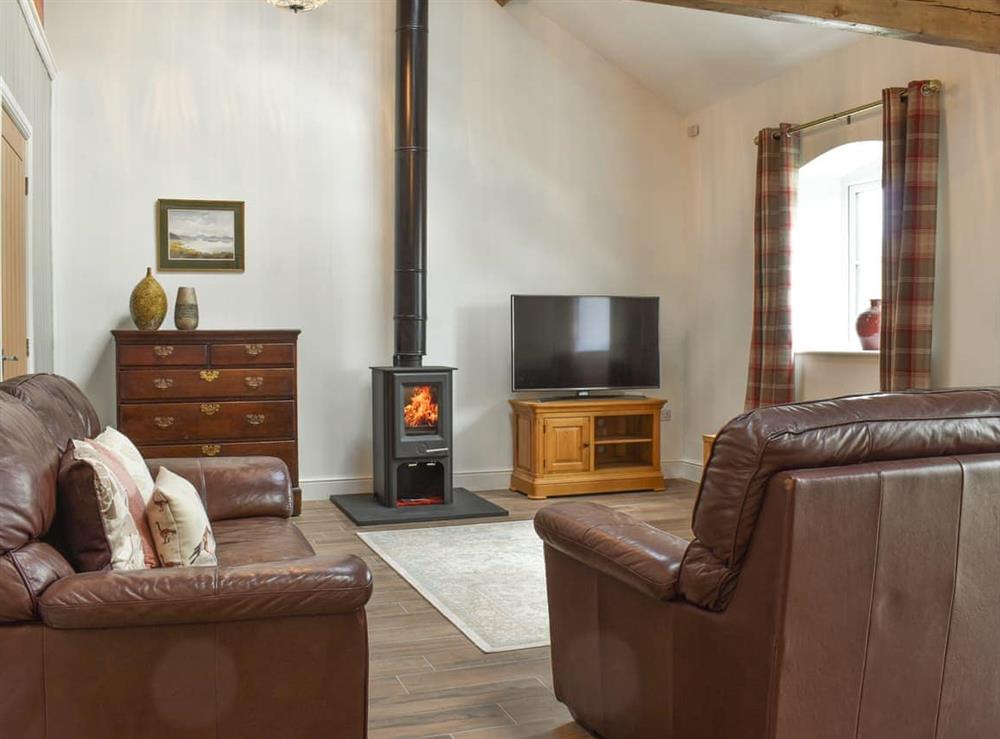 Living area at Apple Tree Barn in Minshull Vernon, Nantwich, Cheshire