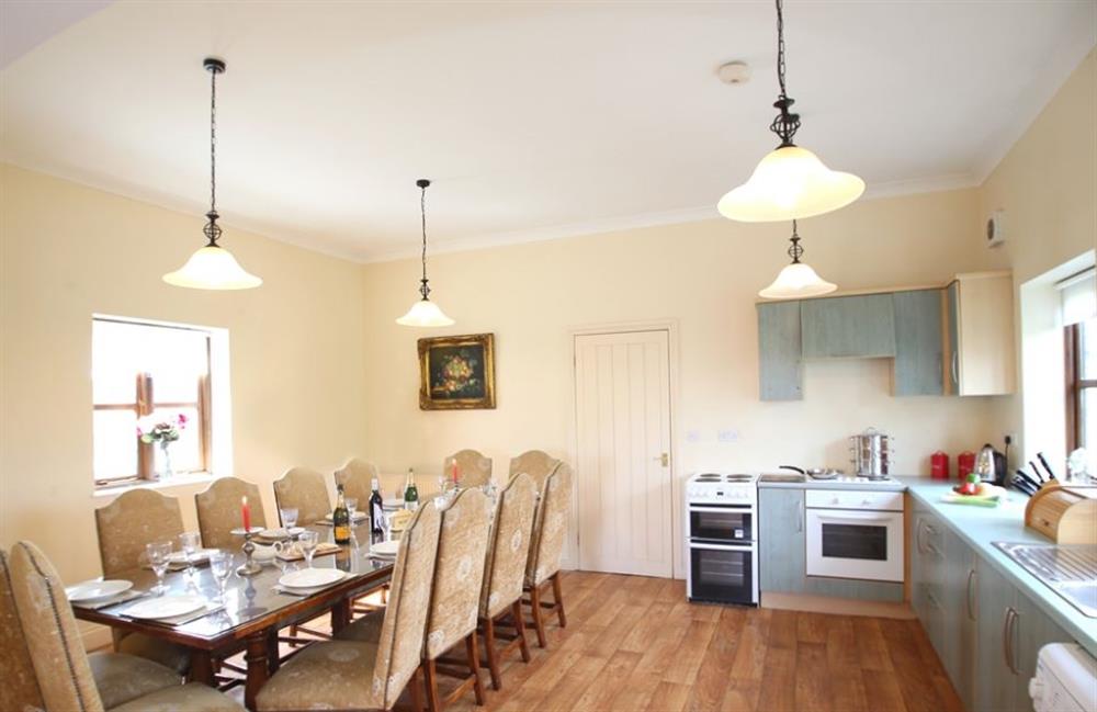 Dining area and kitchen at Apple Tree Barn, Nr Ludlow, Shropshire