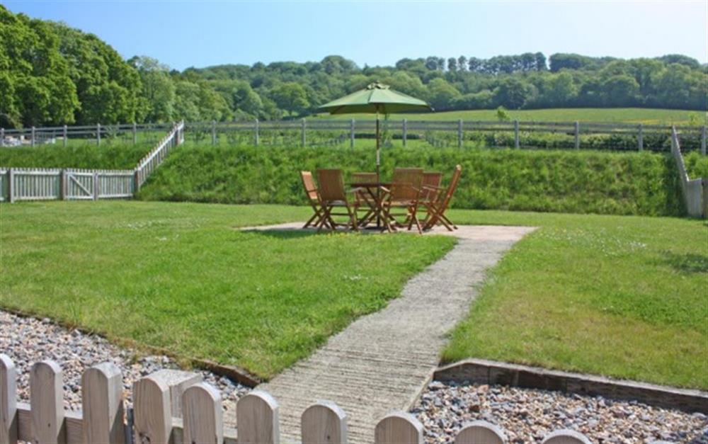 With a fabulous outlook across the orchard and beyond at Apple Tree Cottage, Awliscombe in Honiton