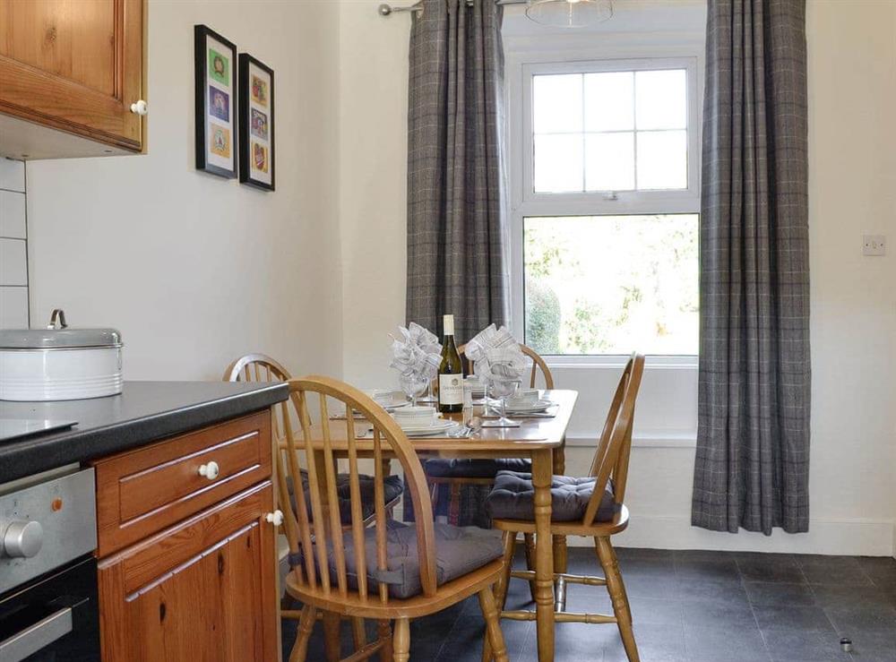 Charming Kitchen/Dining room with a lovely view of the beautiful garden at Apple Tree Cottage in Bassenthwaite, near Keswick, Cumbria