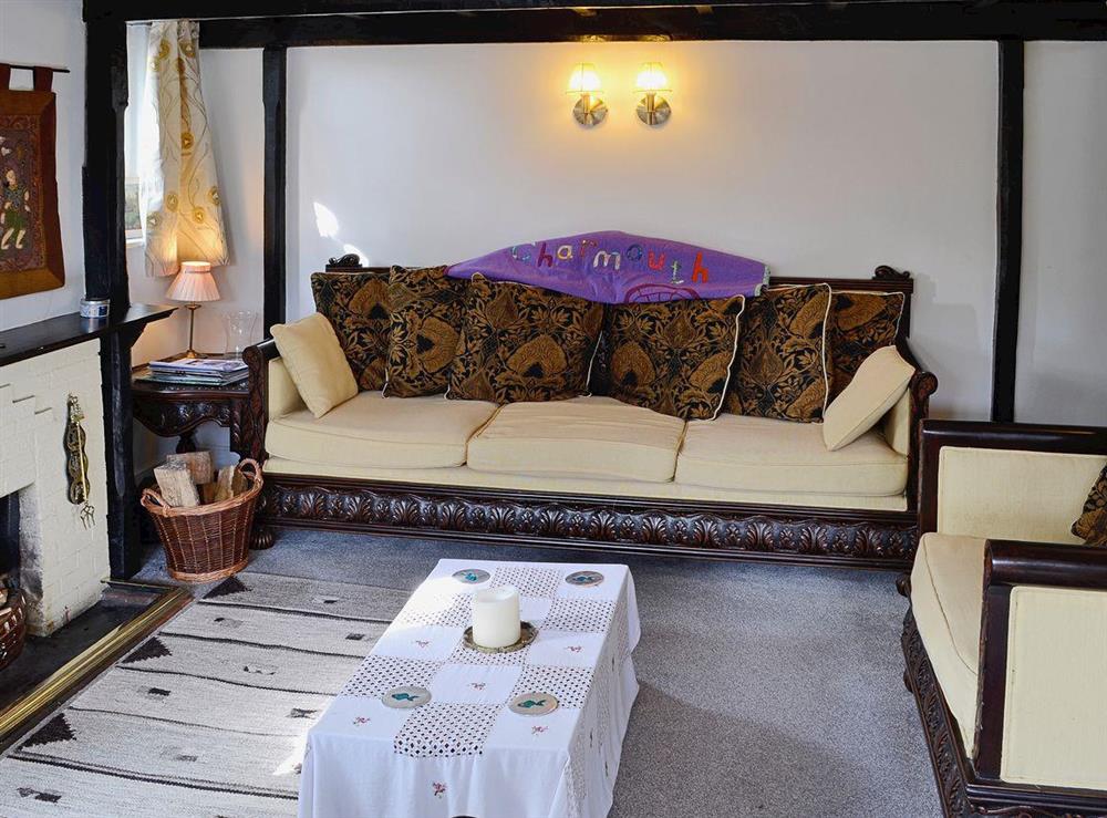Living room at Apple Tree Cottage in Charmouth, Dorset