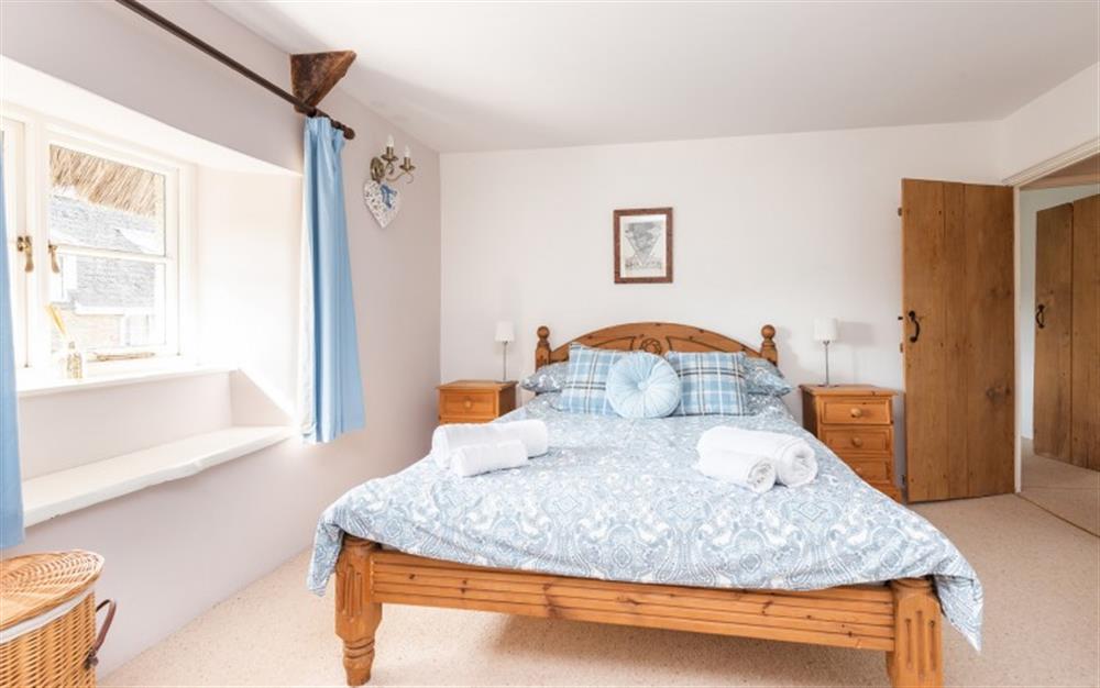The Master bedroom at Apple Tree Cottage in Chillington