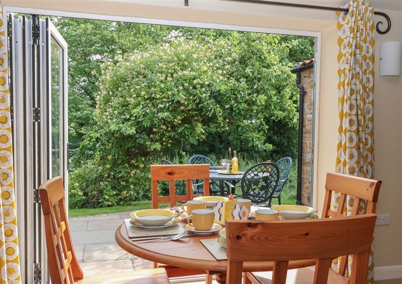 The dining area at Apple Tree Cottage, Crambe near Malton