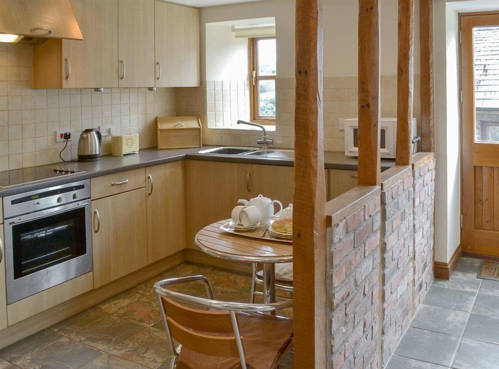 Kitchen/ dining area at Apple Tree Cottage in Morwenstow, Bude, Cornwall