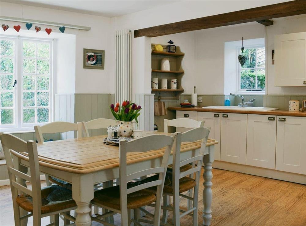 Well equipped kitchen/ dining room at Apple Tree Cottage in Shorwell, near Newport, Isle Of Wight