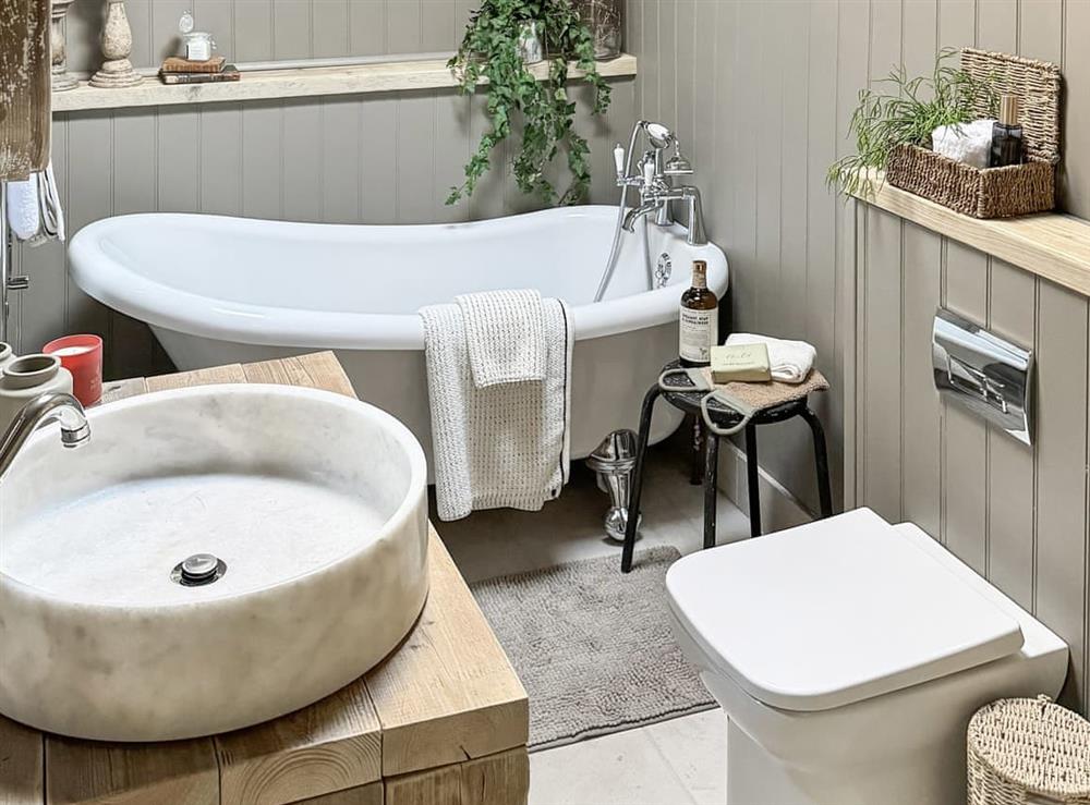 Bathroom at Appleby Barn in Lacock, near Chippenham, Wiltshire