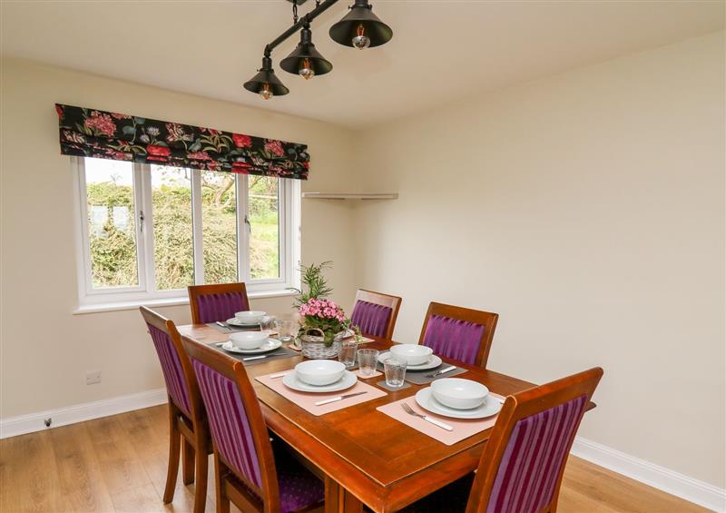 The dining room at Applecroft, Boraston near Tenbury Wells
