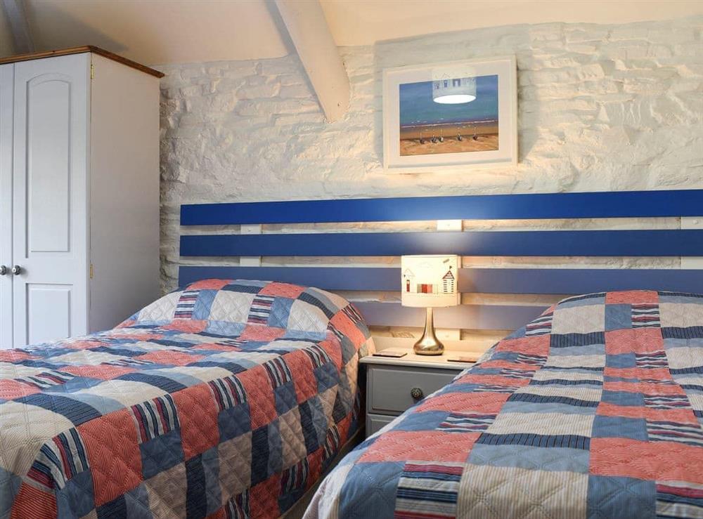 Twin bedroom at Appleloft in Pencuke, near Bude, Cornwall