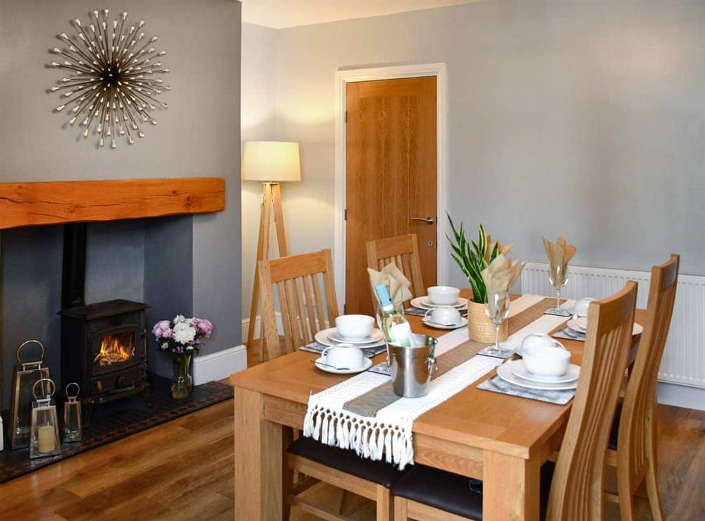Dining room at Appletree Cottage in Cornsay Colliery, Lanchester, Durham