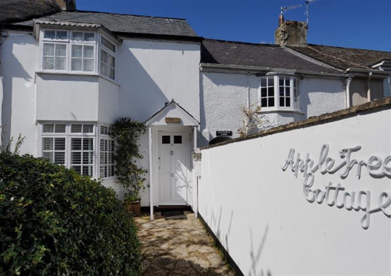 This is the setting of Appletree Cottage at Appletree Cottage, Lyme Regis