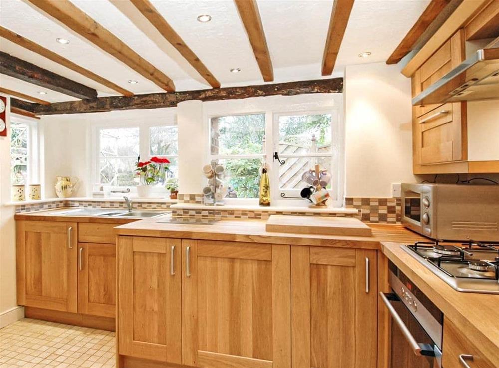 The kitchen at Appletree Cottage in Peasmarsh, East Sussex