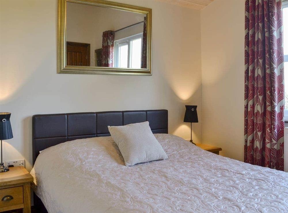 Comfortable double bedroom at Appletree Lodge in Newton-on-Derwent, near York, Yorkshire, North Yorkshire