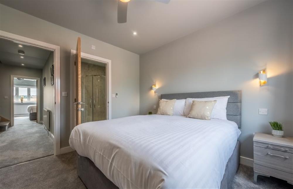 Bedroom two has an en-suite shower room at Appletrees, Burnham Market near Kings Lynn
