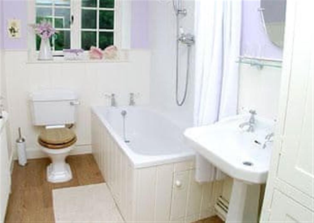 Bathroom at Applewood Cottage in Walditch, near Bridport, Dorset