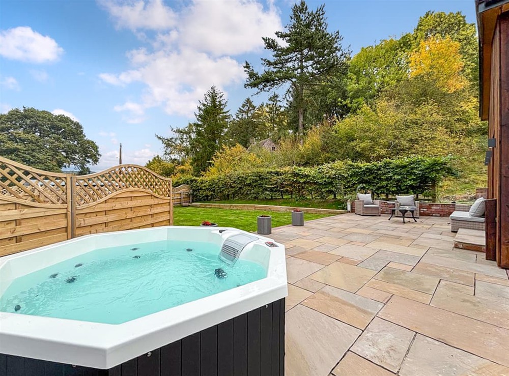 Hot tub at Applewood in Shrewsbury, Shropshire