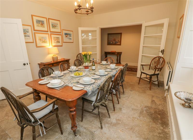 This is the dining room at Appuldurcombe Farmhouse, Wroxall near Ventnor