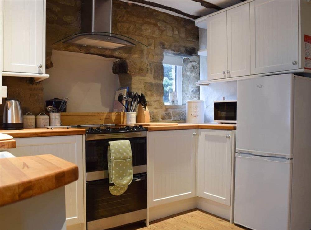 Kitchen and dining area at April Cottage in Settle, North Yorkshire
