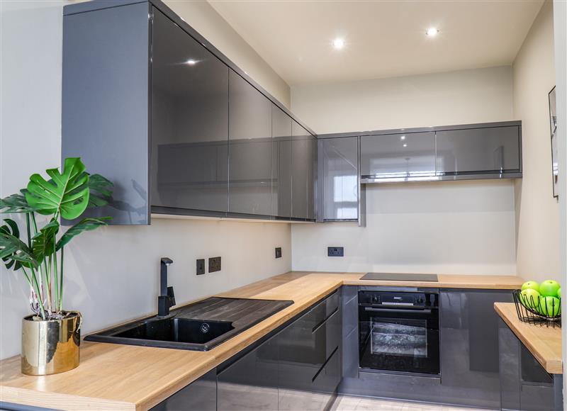 This is the kitchen at Apt 3 @ Hunters Quay, Bridlington