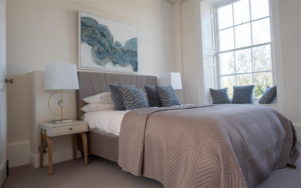 Bedroom 1 king size bed at Aqua Blue in Lyme Regis