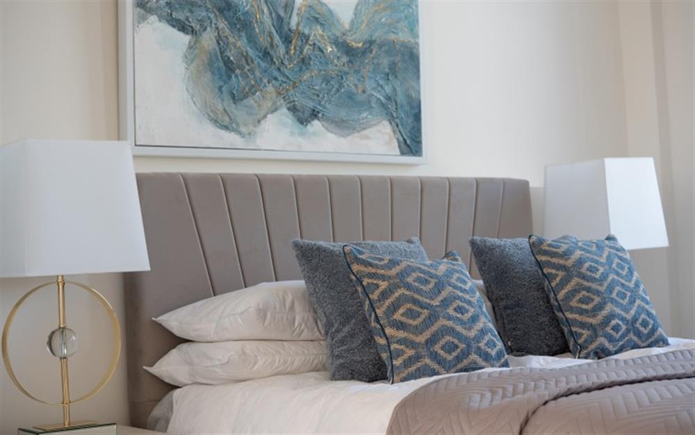 Comfortable and cosy King size bed at Aqua Blue in Lyme Regis