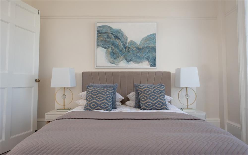 King size bedroom at Aqua Blue in Lyme Regis