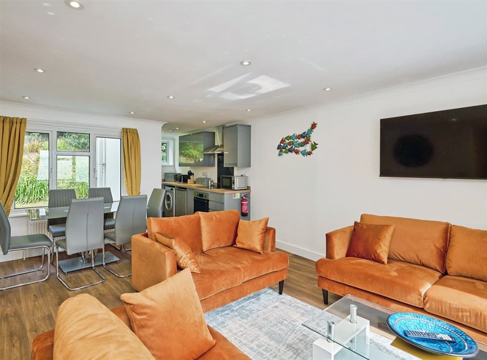 Living room/dining room at Aqua Compton Retreat in Shanklin, Isle of Wight