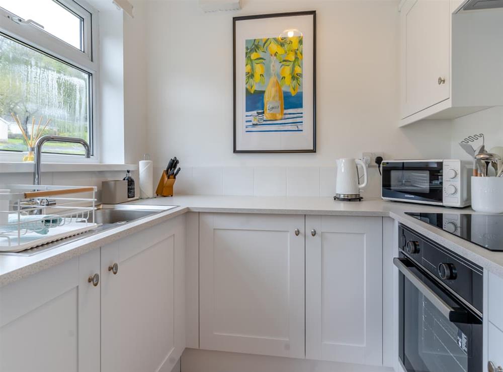 Kitchen at Ar Lan Y Mor in Swansea, near Gower Peninsula, West Glamorgan