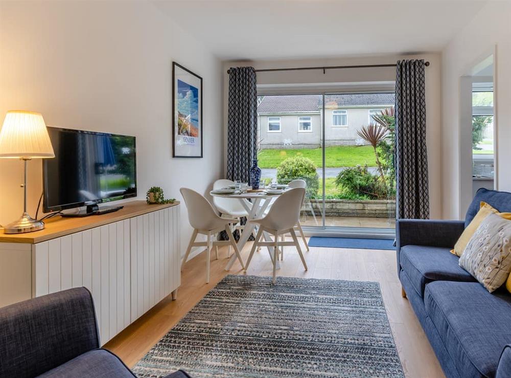 Living area at Ar Lan Y Mor in Swansea, near Gower Peninsula, West Glamorgan