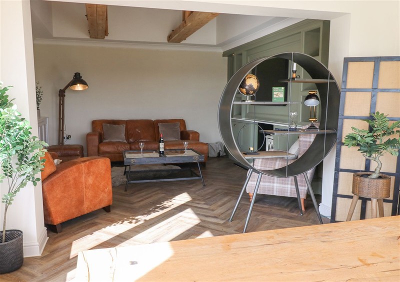 Relax in the living area at Arbour House Farm Bungalow, Durham