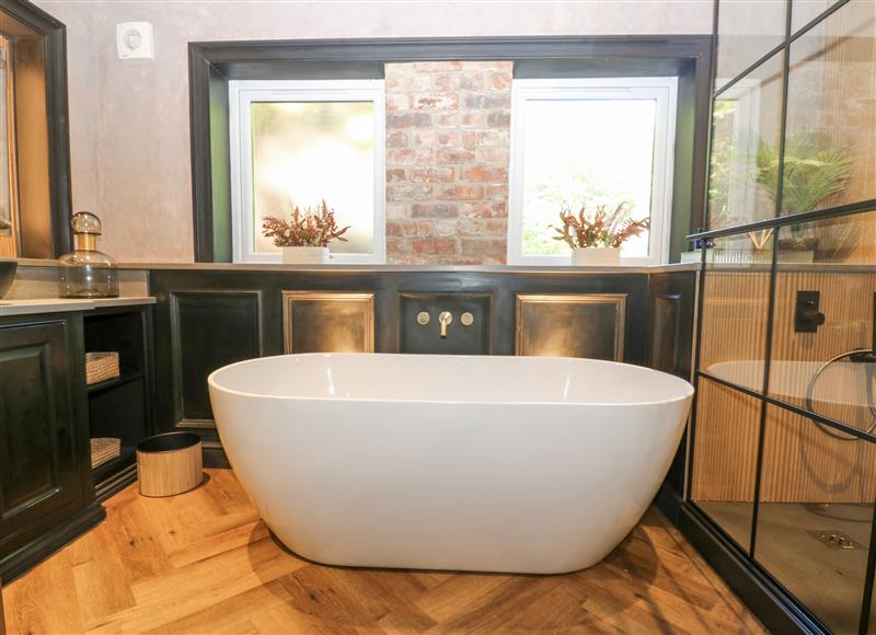 This is the bathroom at Arbour House Farm Bungalow, Durham