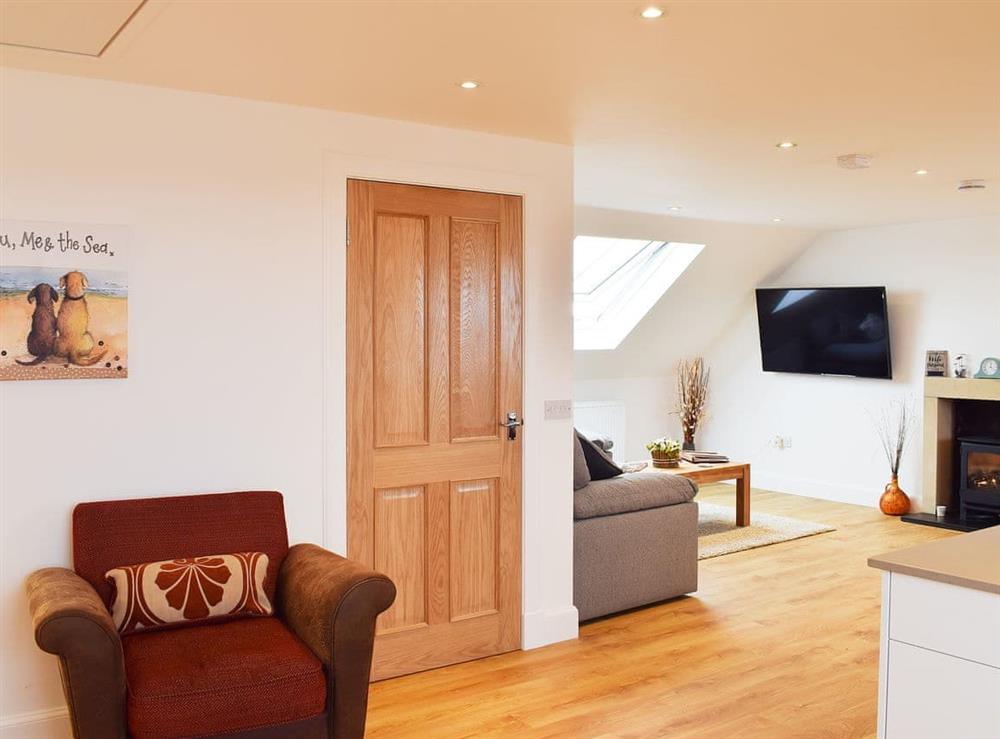 Delightfully furnished open plan living area at Arc House in Cellardyke, near Anstruther, Fife