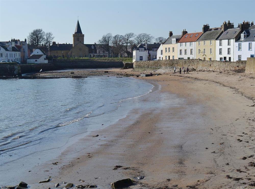The seafront at Anstruther at Arc House in Cellardyke, near Anstruther, Fife