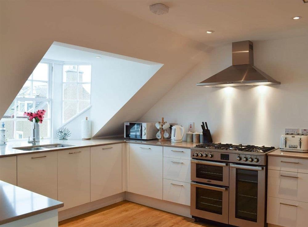 Well appointed kitchen space at Arc House in Cellardyke, near Anstruther, Fife
