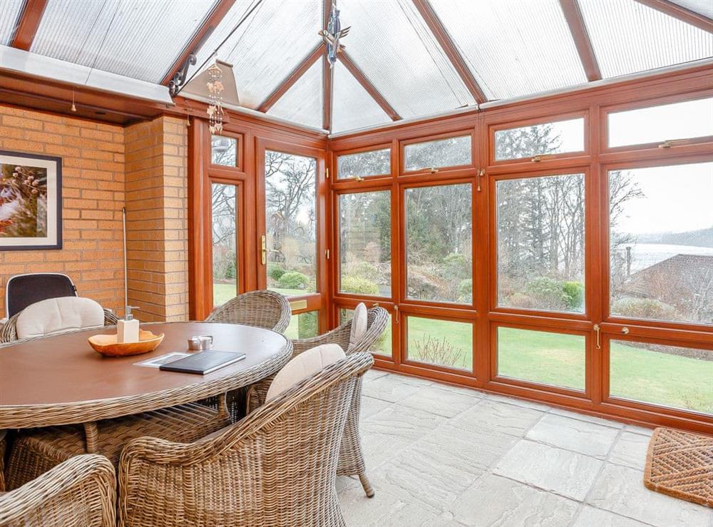 Conservatory at Ard Taigh in Fearnan, near Aberfeldy, Perthshire