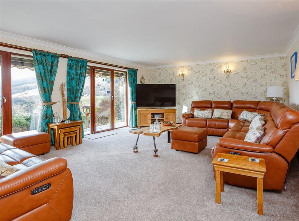 Living room at Ard Taigh in Fearnan, near Aberfeldy, Perthshire