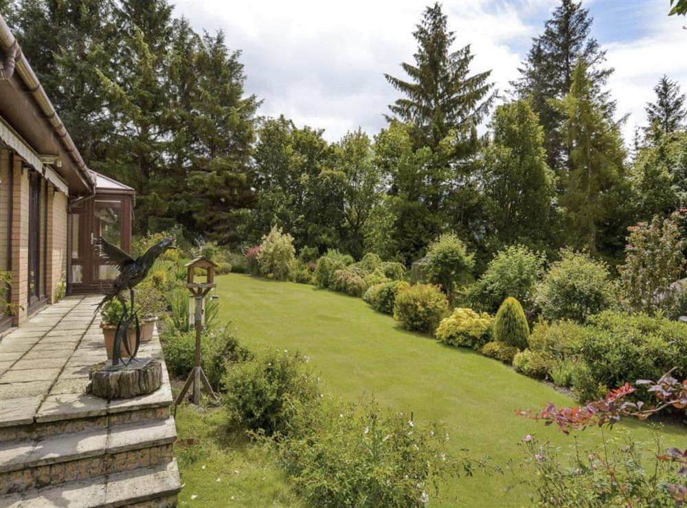 Well maintained garden at Ard Taigh in Fearnan, near Aberfeldy, Perthshire