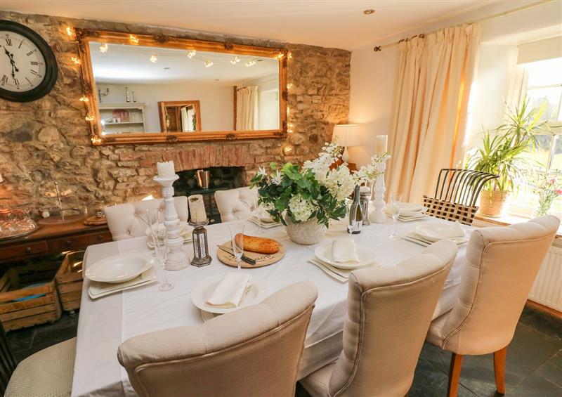 This is the dining room at Ardderfin, Llanybri near Llansteffan