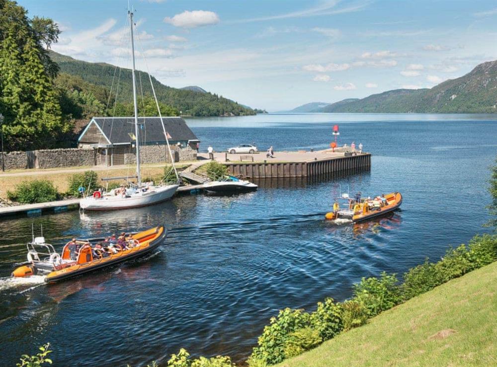 Caledonian canal and Loch Ness at Ardgay in Fort Augustus, Inverness-Shire
