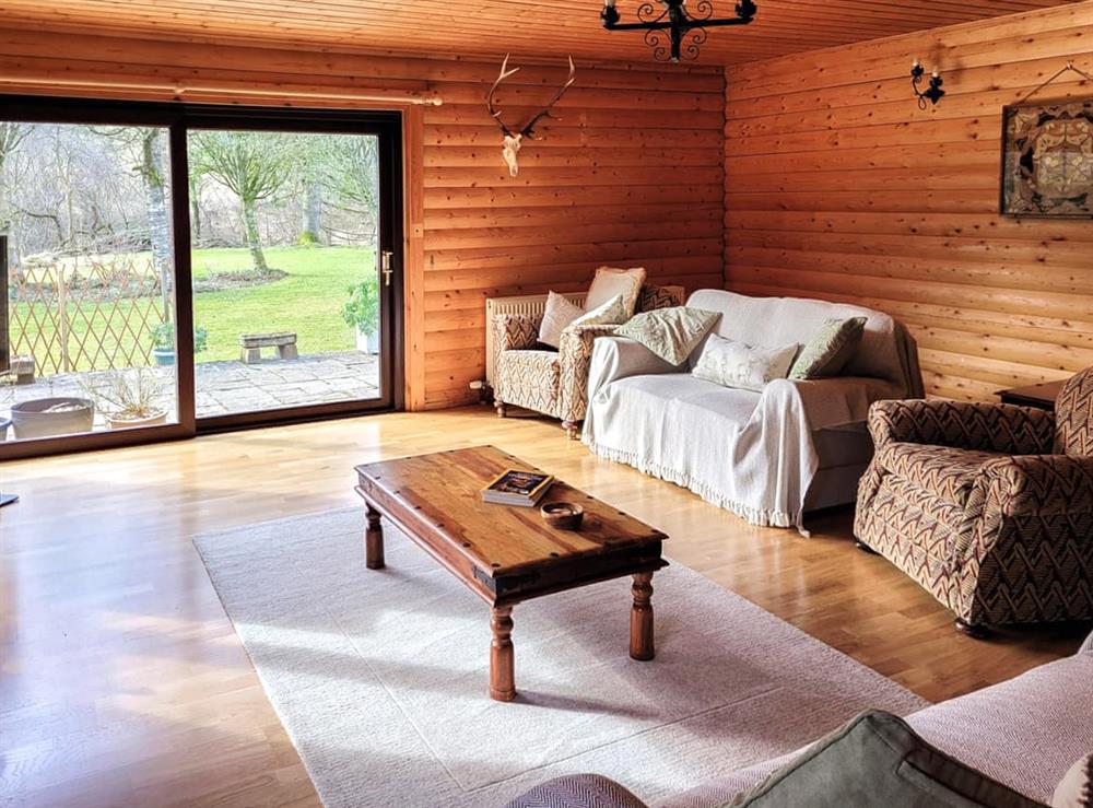 Living room at Ardle Lodge in Enochdhu, near Pitlochy, Perthshire