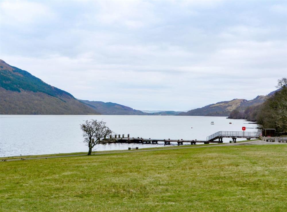 Nearby scenic  Loch Lomond at Ardlui Church in Ardlui, near Balloch, Argyll and Bute, Dumbartonshire