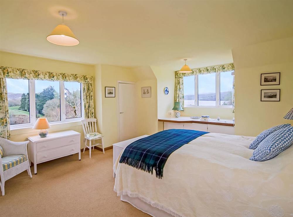 Double bedroom at Ardshellach in North Connel, near Oban, Argyll