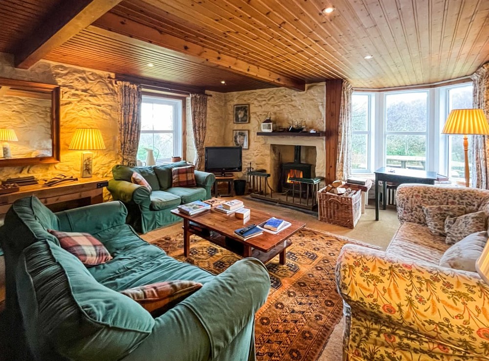 Living area at Ardura Lodge in Craignure, Isle Of Mull
